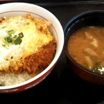 かつさと - かつ丼ランチセット  大とん汁720