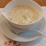 中華料理 旬彩 - アスパラの淡雪スープ