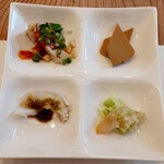 Chuuka Ryouri Shunsai - 前菜は湯葉ハムや湯引き等々手間をかけた味のもの