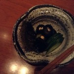 梢 - お漬け物ー小なす、キュウリ昆布有馬煮