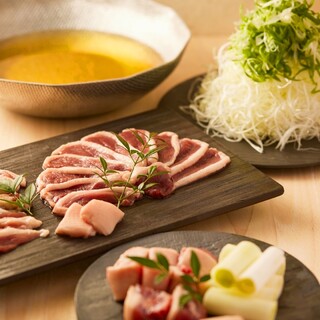 2大看板を両方楽しめる、京鴨使用鴨葱焼きと鴨しゃぶセット