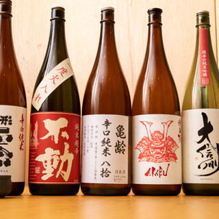 We carefully purchase Japanese sake depending on the season ◎Select the brand to match the cuisine