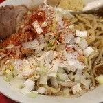 ラーメン二郎 - 白ネギ投下～♪