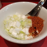 ラーメン二郎 - 待ってる間にカスタマイズ♪