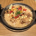 La Pesquera MARISQUERIA - 海老とヤングコーンのパエージャ