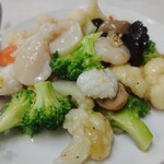 萬和樓 - 海鮮の塩味炒め