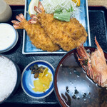 伊勢大阪屋 - 特大海老フライ定食@3960