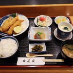 花友食堂 - 魚フライ定食