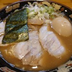 関西 風来軒 - とんこつラーメン+味タマ♪