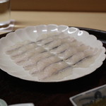 松川 - シャブシャブ の鱧　大根と青葱のタレで　(2013/08)