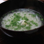 松川 - 鱧しゃぶの出汁の雑炊　(2013/08)
      