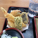 まつばら食堂 - 天ぷらアップ