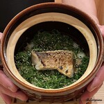 御料理 寺沢 - 甘鯛と北上産の青椒の細切りを使った炊込みごはん