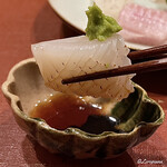 御料理 寺沢 - 白烏賊の炙り