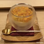 御料理 寺沢 - マンゴーとゴールデンキウイのブラマンジェ