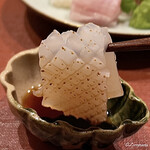 御料理 寺沢 - 白烏賊の炙り