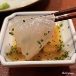 御料理 寺沢 - 星鰈をチリ酢で