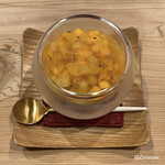 御料理 寺沢 - マンゴーとゴールデンキウイのブラマンジェ