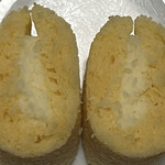 Kawagoe Kahodoukan - 蒸し和ッフル（芋レアチーズ）　の断面