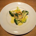 スガハラ - 宮城県産 帆立 + 米沢 ブロッコリー