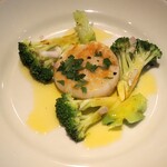 スガハラ - 宮城県産 帆立 + 米沢 ブロッコリー