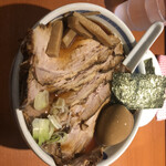 Takechan Ni Boshi Ramen - チャーシュー麺 醤油 ダブル 1500円。味玉 150円、海苔 150円トッピング