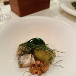 イル ギオットーネ - 鮑と賀茂茄子、ジロール茸