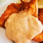 おぐら - 甘めのタルタルでいただくチキン南蛮は・・・