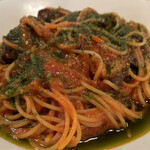 一軒家イタリアン ELSA - モッツァレラとナスのスパゲッティ