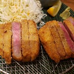 牛カツと和定食 京都勝牛 ミッテン府中店 - 牛サーロインカツと厚切り牛タンカツ膳