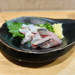 Ningyouchou Marukiyo Shouten - ◎真鯵の刺身は肉厚で新鮮で美味くて驚いた！