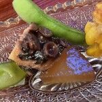 山玄茶 - 蛸とともに炊かれた大根も美味しい