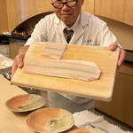 山玄茶 - 後ほど頂く鱧　立派！