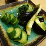 旬味ひげ - 2013.4自家製の浅漬盛り合わせ
