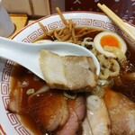 超多加水自家製手揉み麺 きたかた食堂 - 豚バラチャーシュー ♪