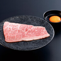 焼きしゃぶロース (卵黄 or おろしポン酢)
