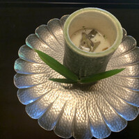 下鴨茶寮 本店 - 先付は賀茂茄子、じゅんさい、湯葉すり流し