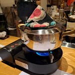 Shukou Okuzashiki Marukou - 名古屋コーチンの鍋を。