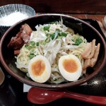 Tsukemen Raxamenabura Soba Rokurou - 油そば（大盛）