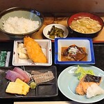 Sakanaya - 魚や 日本橋店 ＠水天宮 魚づくし定食 ご飯小 税込980円