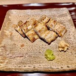 そば 六郷 - 天然鰻の白焼き