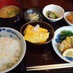 旬菜織部 - 2013.4さわら西京焼・出し巻・カレーコロッケ定食