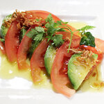 Tomato and avocado with herb lemon...