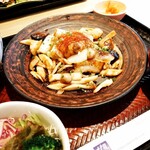 大戸屋 - 広島県江田島産 大粒牡蠣と木の子のオイスター炒め定食￥1,480