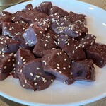 진주육회  - レバ刺しオンリーにして貰う