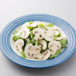 Fresh mushroom and watercress salad