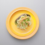 Octopus and tuna mentai avocado tartare - with baguette-