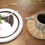 窯右衛門 - ガトーショコラ      雪室珈琲。