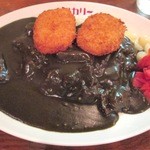 船場カリー - 本日のサービスカレーコロッケカレーに牛筋トッピング！