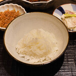 新ばし 星野 - ご飯